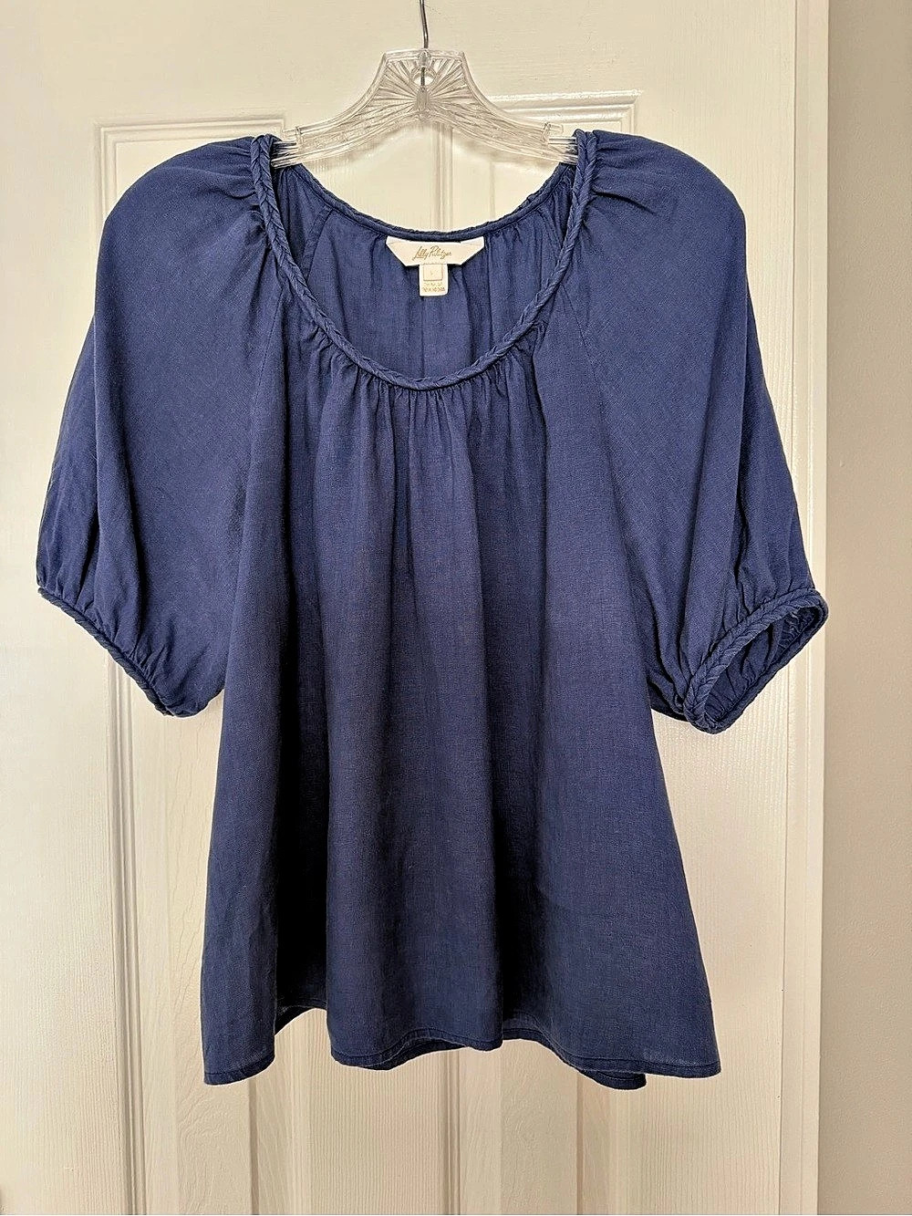 Lilly Pulitzer Blue Short Sleeve Blouse